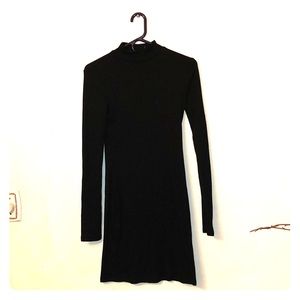 Ribbed Little Black Dress